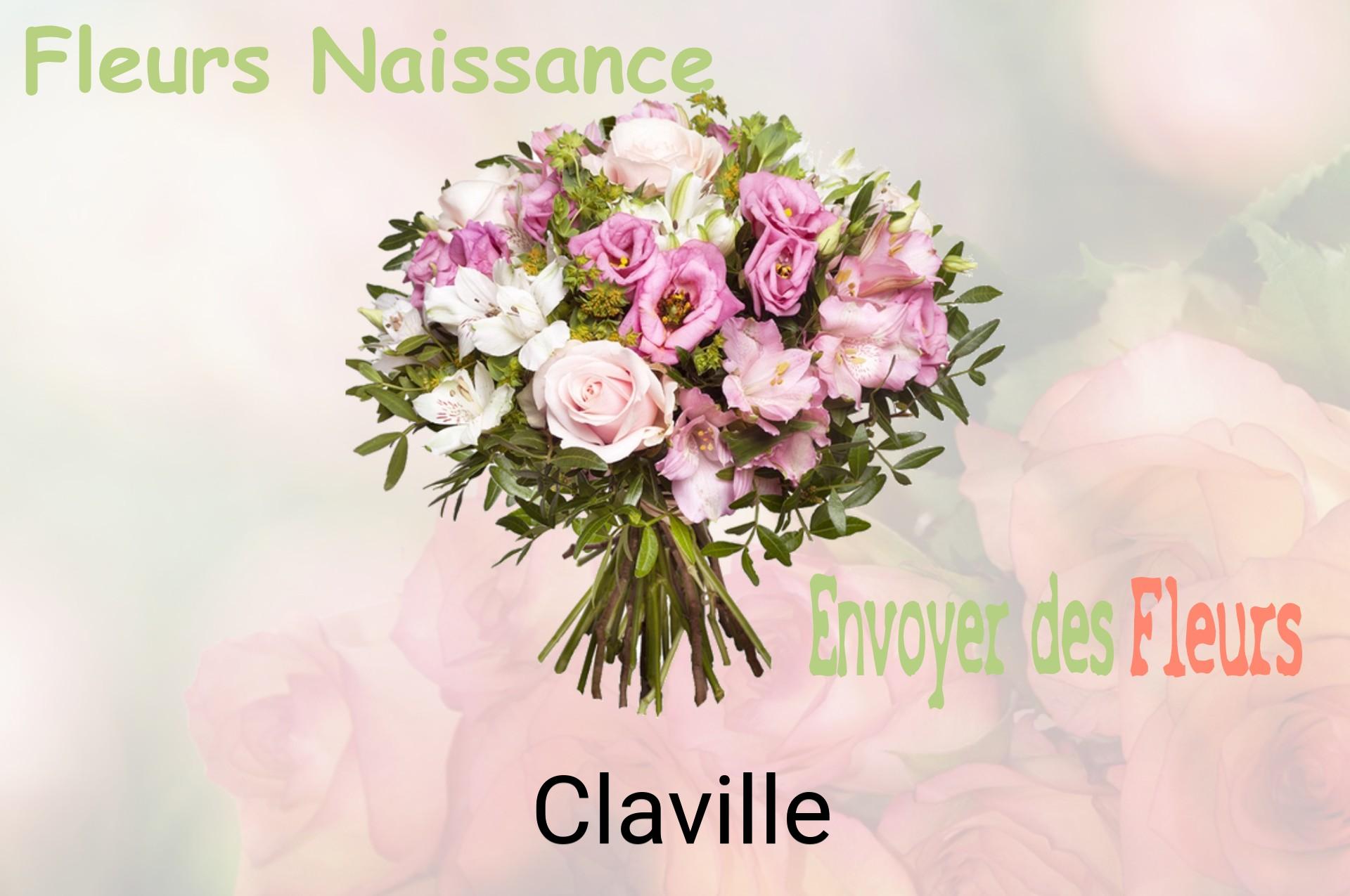 Bouquet de fleurs de naissance livré à Claville